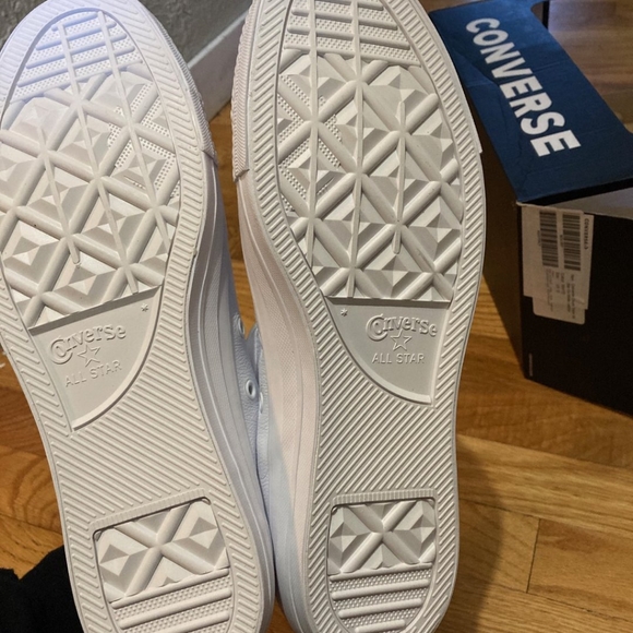 S O L D White Leather Sneakers - Picture 2 of 5